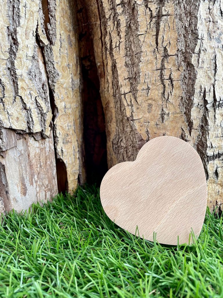 Regalo Legno profumato Cuore personalizzato